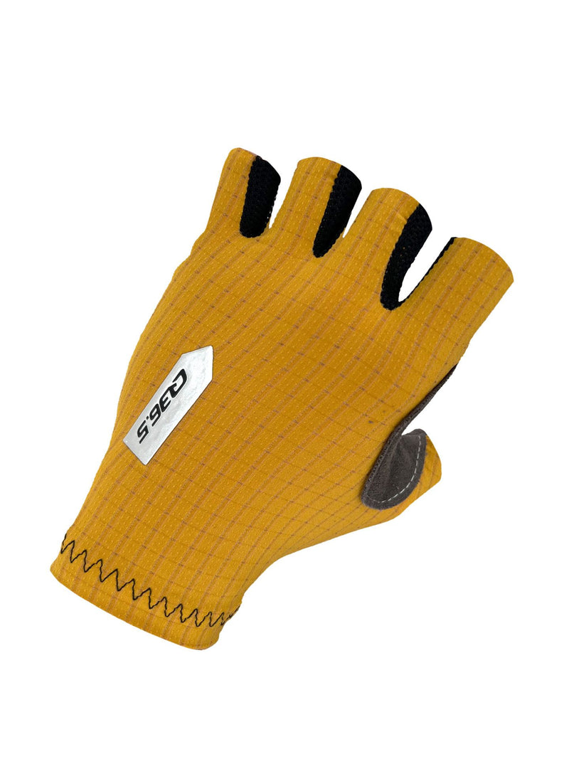 Q36.5 Pinstripe Summer Gloves, curry, Einzelstück in M, SALE