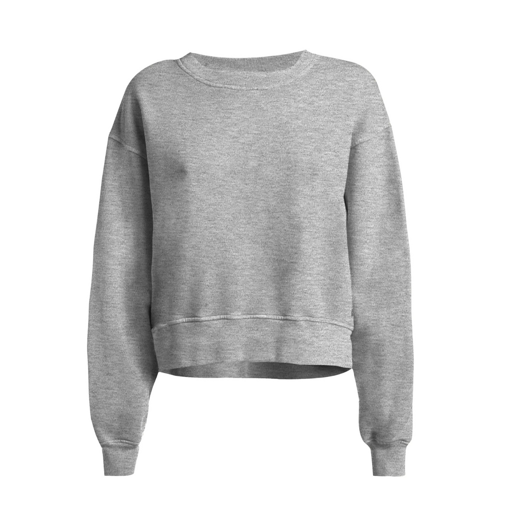 DEHA Eco-Wear Glam Sweatshirt, Hellgrau, Einzelstück in M, Sale