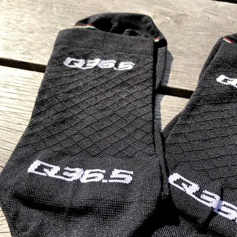 Q36.5 Leggera Socken schwarz, Einzelstück 36-39 und 40-43, SALE