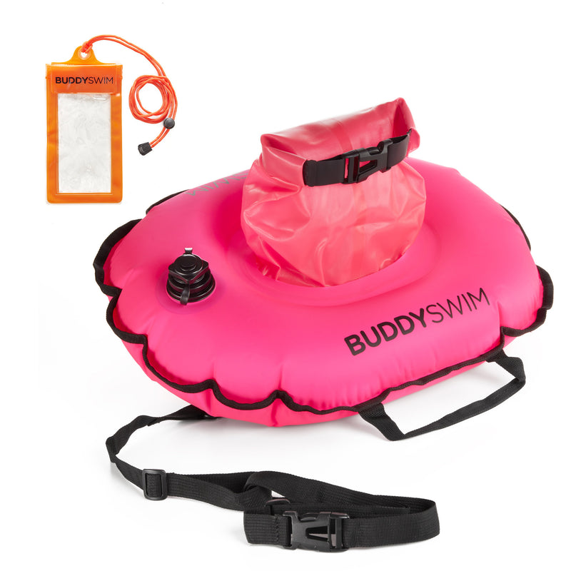 BuddySwim Schwimmboje "Hydrastation" pink